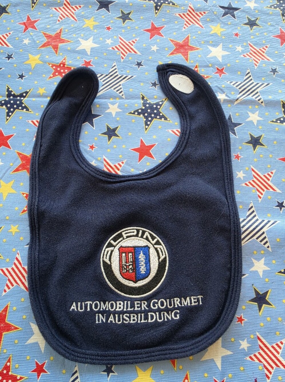 Aplina Baby Bib with Embroidered Patch